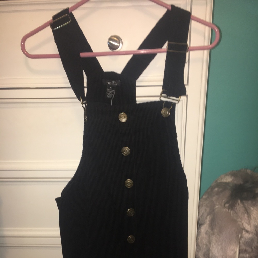 Black corduroy dress